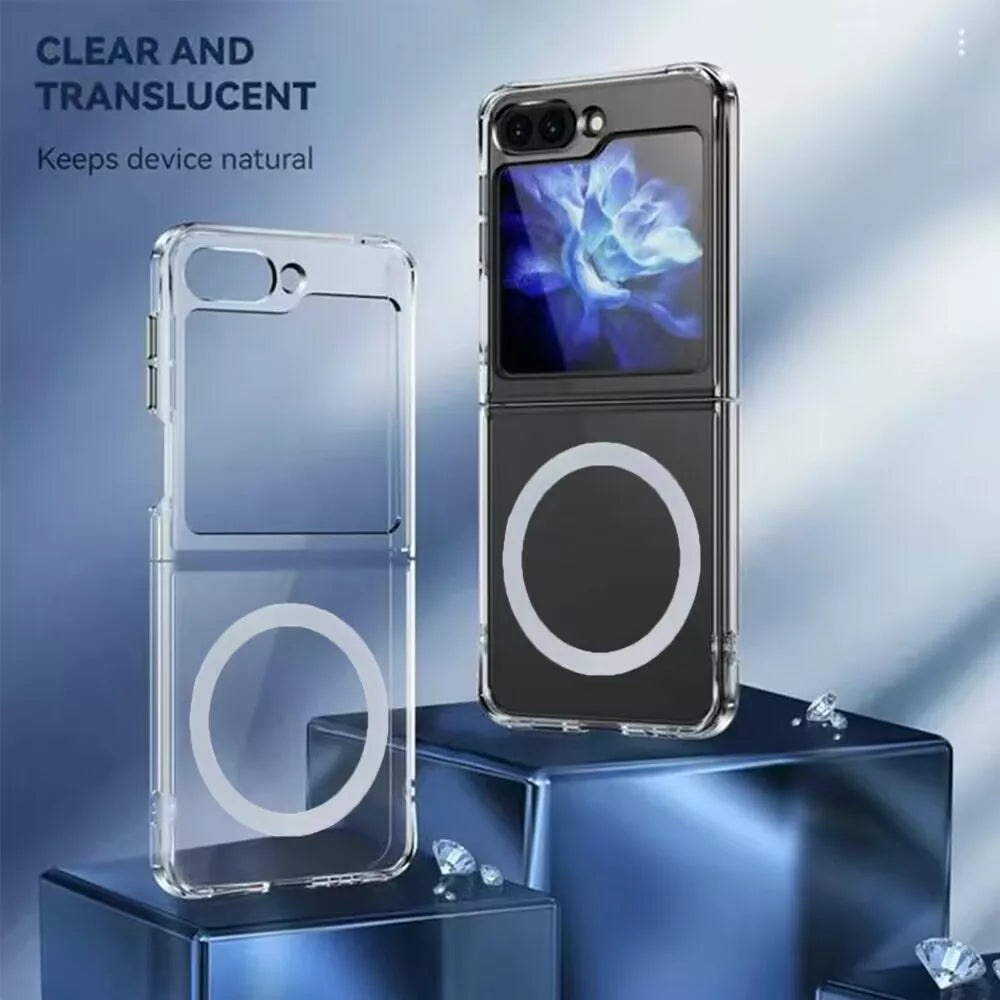 Samsung Galaxy Z Flip5 Magnetic Charging Anti-Shock Shockproof TPU Gel Case