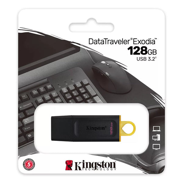 Kingston DataTraveler Exodia 128GB USB 3.2 Pen Memory Drive Flash Stick