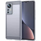 Xiaomi 12 Pro Matte TPU Gel Case With Carbon Fibre Effect