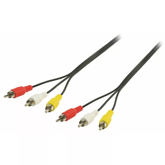 Male To Male RCA AV Composite Cable 3m