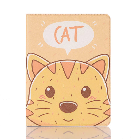 Cute Animal Pet Design Folio Wallet Case Cover With Card Slots For iPad