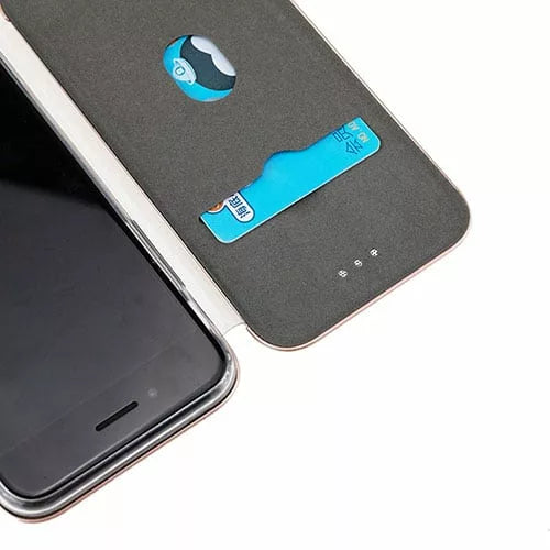 Slim Fitting Fashion Wallet Case With Magnetic Closing &amp; Glitter Effect