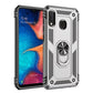 Samsung Galaxy A40 Hybrid Dual-Layer Armor Case With Magnetic Ring Stand