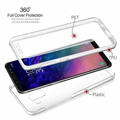Samsung A530F Galaxy A8 2018 360º PC & TPU Full Case With Protective Screen Cover
