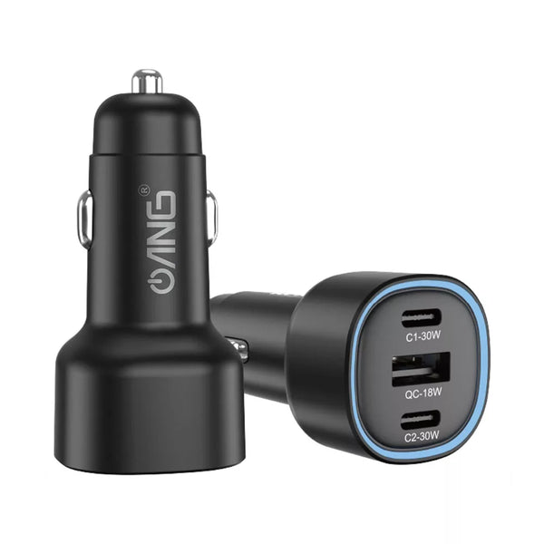 Triple Port 30W QC PD Fast Car Charger
