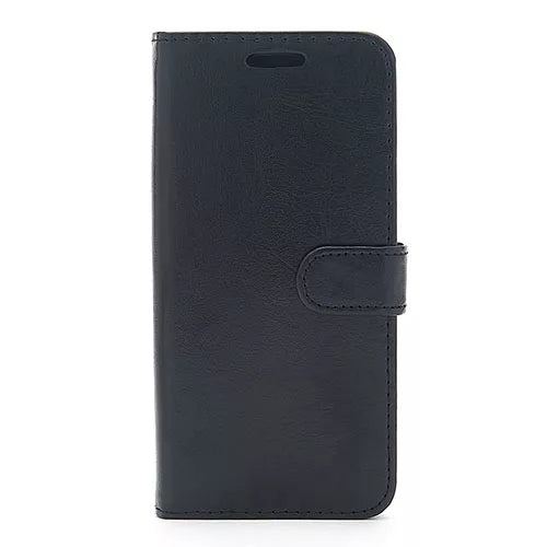 Xiaomi Redmi Note 8 Pro PU Leather Side Opening Wallet Case With Card Slots - Black
