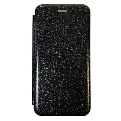 Slim Fitting Fashion Wallet Case With Magnetic Closing &amp; Glitter Effect