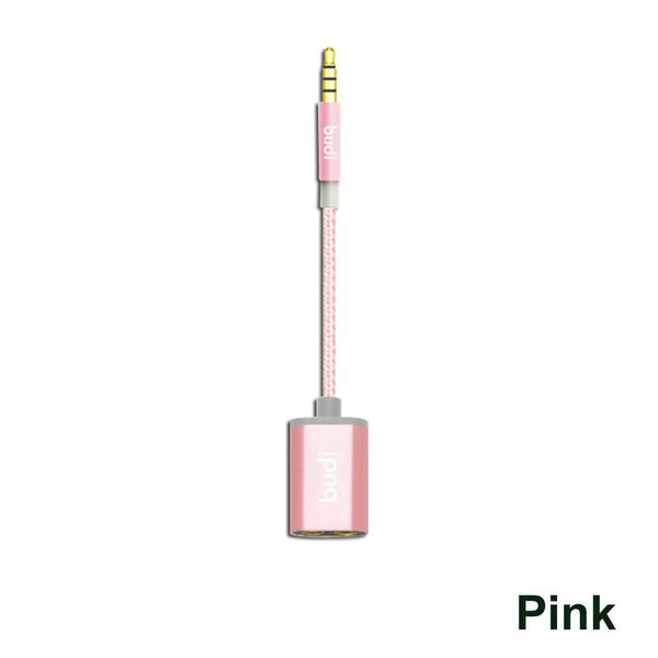 budi Aluminium Shell 25cm AUX Splitter - Pink