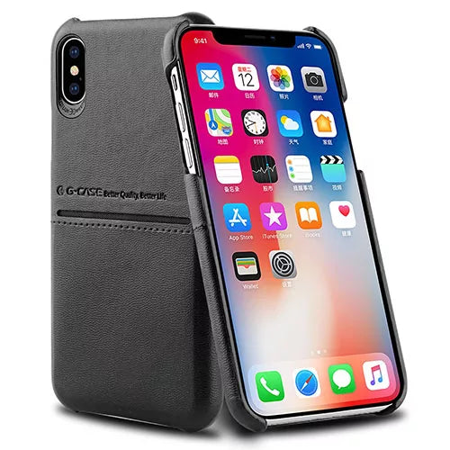 G-Case Cardcool Series Premium PU Leather Case With Card Slot - iPhone X / XS