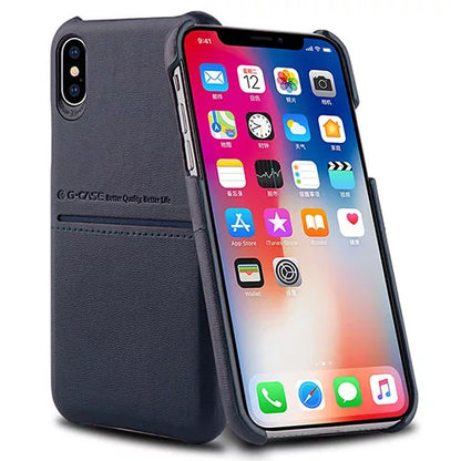 G-Case Cardcool Series Premium PU Leather Case With Card Slot - iPhone X / XS