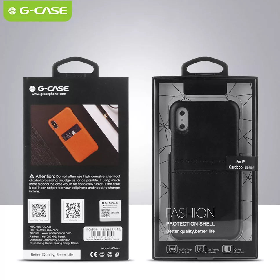 G-Case Cardcool Series Premium PU Leather Case With Card Slot - iPhone X / XS