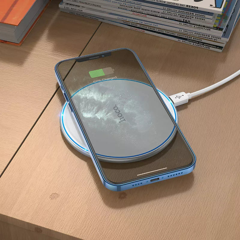 Ultra Thin 15W Wireless Fast Charger By Hoco