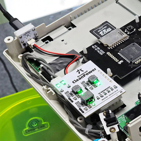 Sega Dreamcast CleanPower USB-C Power Modification