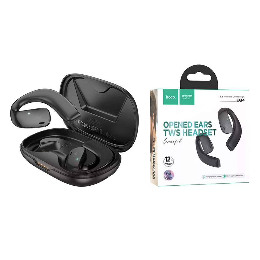 True Wireless Over-Ear Headset  Earphones Hoco EQ4  - Black