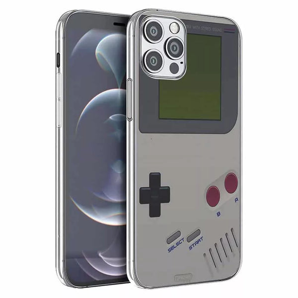 iPhone 15 All Models Clear TPU With Game Boy Clear Cover Case