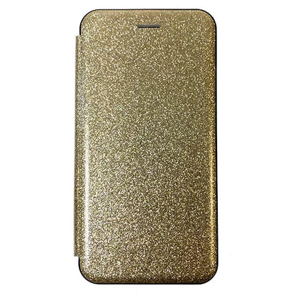 Slim Fitting Fashion Wallet Case With Magnetic Closing &amp; Glitter Effect