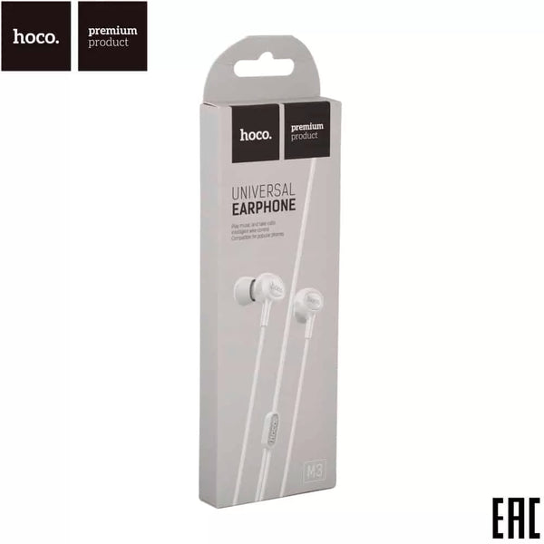 Hoco M3 Universal Earphone Stereo Sound With Remote & Microphone 3.5mm