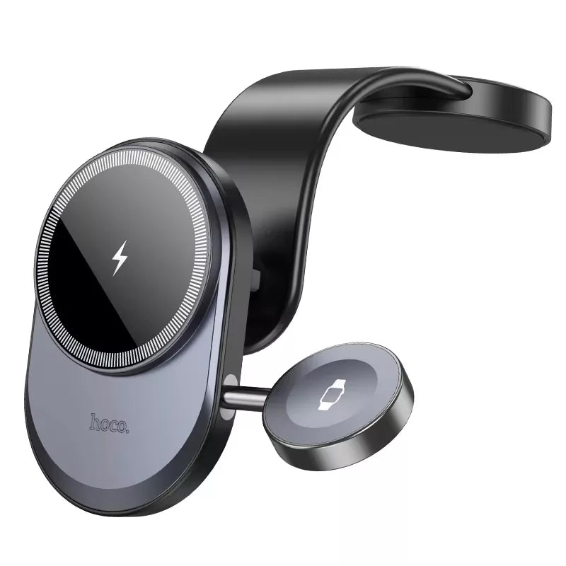 Hoco Magnetic 2-in-1 Wireless Fast Charging Car Holder