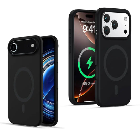 iPhone 17 Series MagSafe Compatible Charging Silicone Case Cover