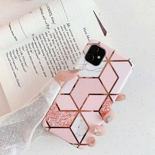 iPhone SE 2020 / 7 / 8 IMD Marble Effect Soft TPU Back Case / Cover