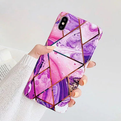 iPhone SE 2020 / 7 / 8 IMD Marble Effect Soft TPU Back Case / Cover