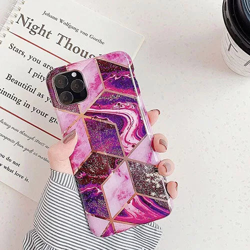 iPhone SE 2020 / 7 / 8 IMD Marble Effect Soft TPU Back Case / Cover