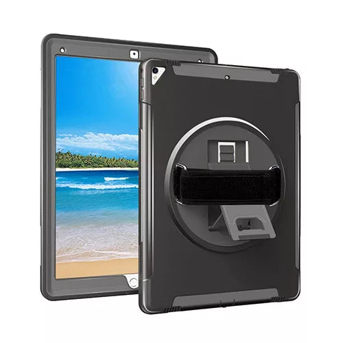 iPad Pro 10.2 7th Gen Heavy Duty Shockproof Case With Swivel Stand &amp; Strap