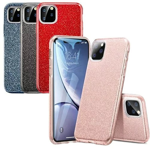 iPhone 11 Dual-Layer Glitter Protective TPU Gel Case