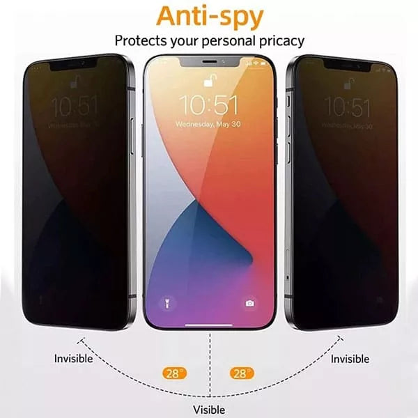 iPhone 18 Pro Privacy Anti Spy Tempered Glass Screen Protector
