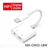 Premium Type-C 2in1 Power 3.5MM Handsfree Adapter MH-CM33-18W