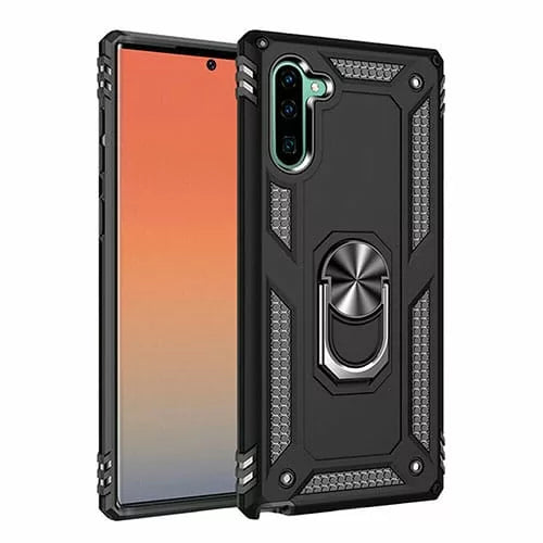 Samsung Galaxy Note 10 Hybrid Dual-Layer Armour Case With Magnetic Ring Stand