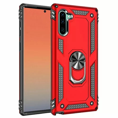Samsung Galaxy Note 10 Hybrid Dual-Layer Armour Case With Magnetic Ring Stand
