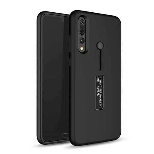 Huawei P20 Pro Dual-Layer Shockproof Finger Strap Stand Case