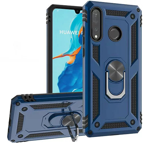 Huawei P30 lite Hybrid Dual-Layer Armour Case With Magnetic Ring Stand