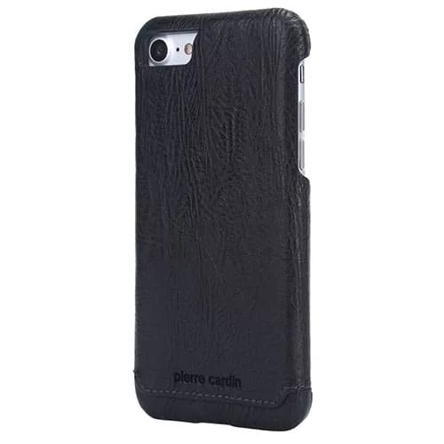 Pierre Cardin Genuine Leather Hard Back Cover / Case - iPhone 7 / 8
