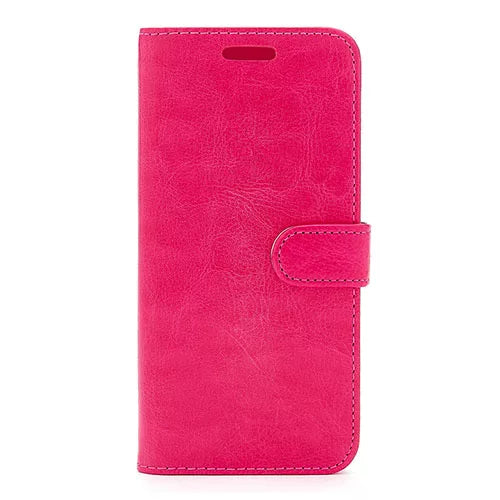 Samsung A715 Galaxy A71 PU Leather Side Opening Wallet Case With Card Slots - Pink