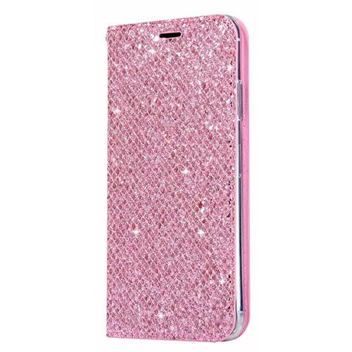 iPhone 7 / 8 Slim Fitting Glitter Wallet Case With Magnetic Closing