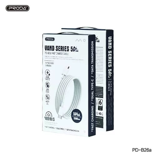 Remax Proda VAND Series 5A Fast Charging USB Type-C to Type-C