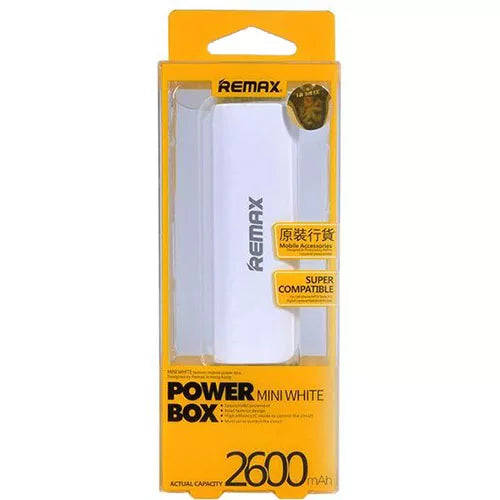 Remax Mini Power Box 2600mAh Portable USB Charger Power Bank