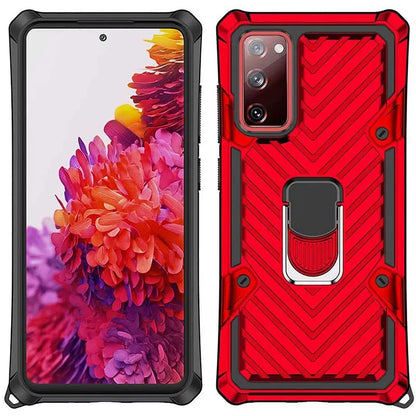 Samsung Galaxy S21 Series Hybrid Dual-Layer Armour Case With Magnetic Ring Stand