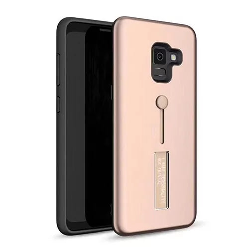 Samsung Galaxy J4 Plus Dual-Layer Shockproof Finger Strap Stand Case