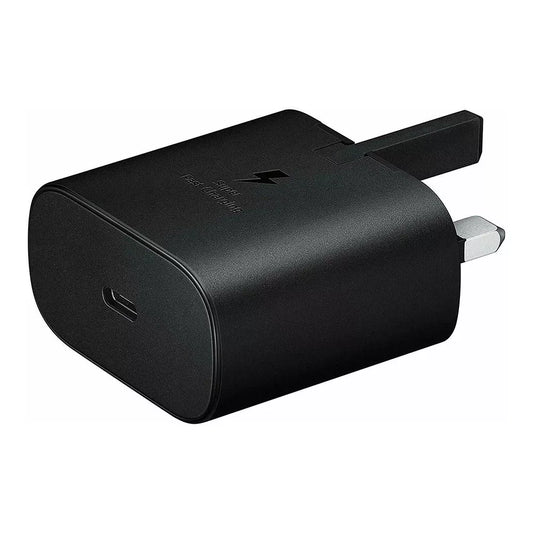 Genuine Samsung 25W Type-C Fast Charger EP-TA800 - UK Plug - Black