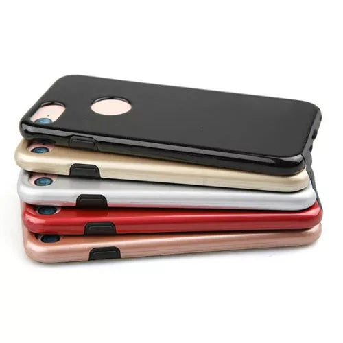 iPhone 7 Hard Hybrid PC & TPU Gel Case With Protective Screen Film