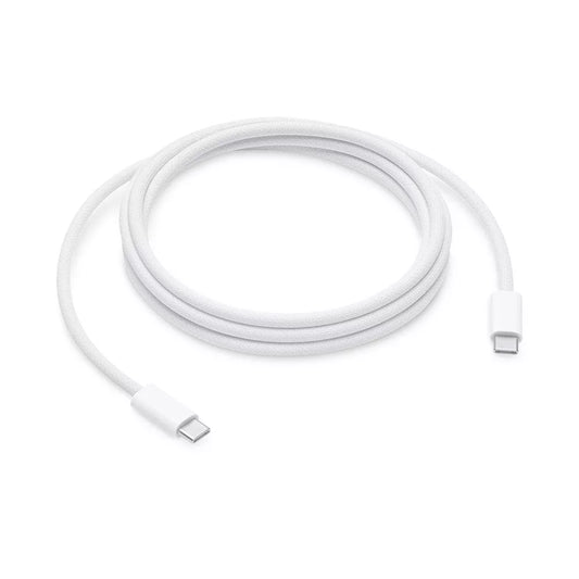 For Apple iPhone 15 , iPad Pro, Macbook 240W 2M Woven USB-C to USB-C Charge Cable - OEM Pulled