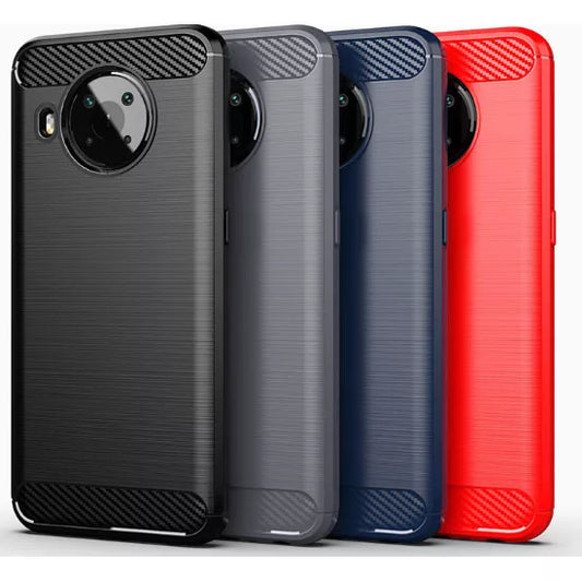 Nokia X20 / X10 Matte TPU Gel Case With Carbon Fibre Effect