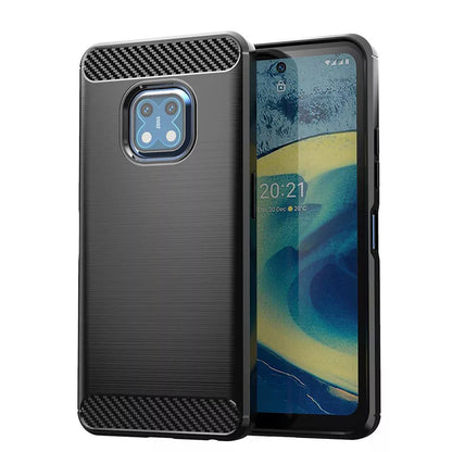 Matte TPU Gel Case Cover With Carbon Fibre Effect For Nokia XR20