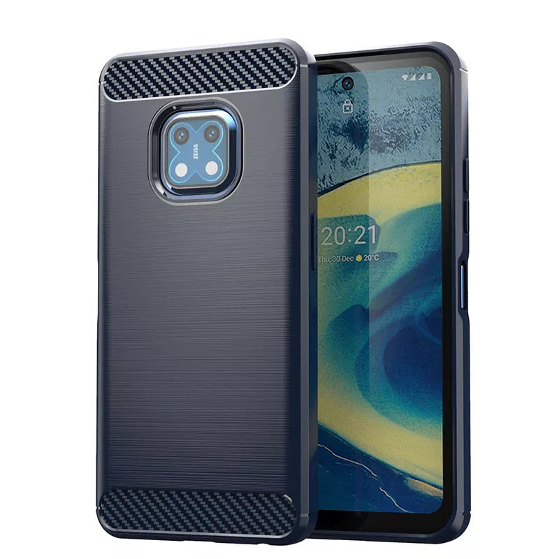 Matte TPU Gel Case Cover With Carbon Fibre Effect For Nokia XR20