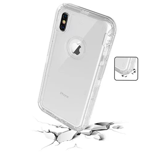 iPhone Heavy Duty Transparent Rugged Shockproof Defender Case