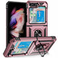 Samsung Galaxy Z Flip5 Dual-Layer Hybrid Armor Case With Magnetic Ring Stand